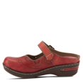 thumbnail image 2 of Spring Step L'Artiste Aneria Women's Mule Round Toe Clog - Hand-Painted Floral Laser Cut Leather - Adjustable Hook-and-Loop Strap Brushed with Gold Buckle, 2 of 7