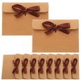 thumbnail image 1 of Retro Kraft Paper Envelopes Coffee Rectangular Vintage Style 50Pcs 6.7X6.5X0.04In, 1 of 8