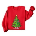 thumbnail image 2 of Maplenight Women's Christmas Sweatshirt Crew Neck Christmas Tree Graphic Sweatshirts Holiday Vacation Loose Casual Long Sleeve Shirts, 2 of 5