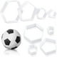 thumbnail image 1 of Cortadoras de Galletas con de FúTbol, Cortadora Hexagonal de Fondant para Pastel de FúTbol para Cocina, Herramientas de DecoracióN de Pasteles DIY, 1 of 5
