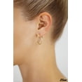 thumbnail image 3 of 2 PAIR SET! Tilo Jewelry Round Hoop Earrings for Women & Unisex - 25mm, 3 of 4
