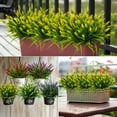 thumbnail image 4 of Artificial Flowers for Outdoor Plants 6 Bundles Fake Lavender Plastic Faux Monkey Grass for Verandah Window Garden Office Patio Front Porch UV Resistant for Planter, 4 of 6