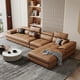 thumbnail image 5 of European Living Room Sofa Genuine Leather Sectional Corner Sofas Modular Luxury Sofa Sala De Estar De Luxo Modern Furniture My Lux Decor Round, 5 of 18