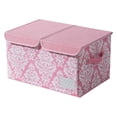 thumbnail image 3 of Caja de almacenamiento con tapas, contenedor de almacenamiento de gran capacidad, organizador de armario para rosa, 3 of 9