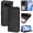 Black, variant on For Google Pixel 7 Pro Litter Panda Embossing Leather Phone Case with RFID Blocking Card Slot Wallet Magnetic Clasp Lanyard Flip Stand Case,Blue,For Google Pixel 7 Pro