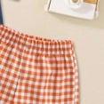 thumbnail image 7 of Toddler Kids Baby Boy Summer Clothes Sets Cool Airplane Embroidery Tee and Gingham Shorts 2-Piece Set for Birthday Parties Boys Summer Outfits, 7 of 7
