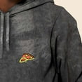 thumbnail image 5 of Dalix Pizza Embroidered Fleece Hoodie Mineral Wash Long Sleeve Sweatshirt Mens in Gray 2XL XX-Large, 5 of 5
