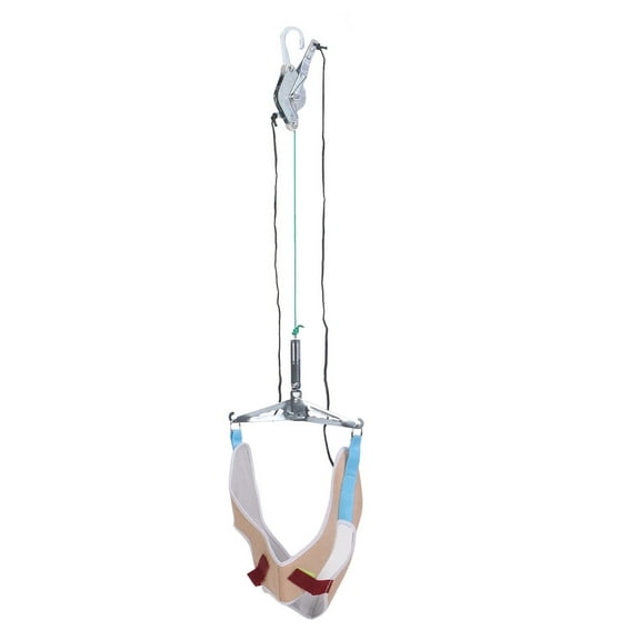 Neck Traction Device, Stainless Steel Cervical Traction Device Stretcher Professional Household Pain Re-lief Cervical Traction Device for Men Women