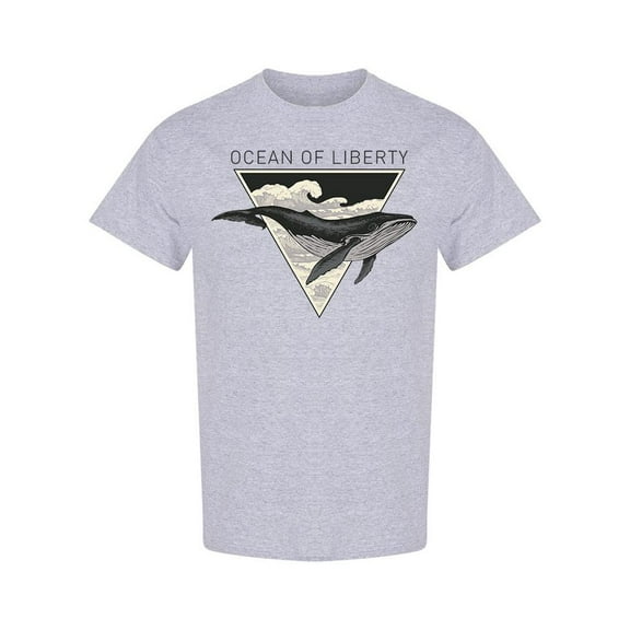 Ocean Of Liberty Design T-Shirt Men -Image by Shutterstock, Male Small