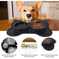 thumbnail image 3 of Tazón De Alimentación Lenta Para Perros, Tazón De Alimentación Lenta, Tazón Anti Glotón Para Perros Gatos, Promueve La Alimentación Saludable Y La Digestión Lenta (Negro). Afortunado Sencillez, 3 of 5