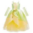 thumbnail image 3 of DISNEY Princess et la Grenouille Fée Tiana Robe de Bal avec Lumière LED Filles Photographie Forêt Fantaisie Robe de Fête Verte Tout-Petit, 3 of 5