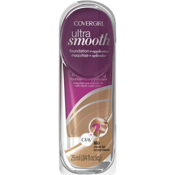 CoverGirl UltraSmooth Foundation   Applicator, Classic Tan [860] 0.84 oz
