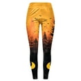 thumbnail image 3 of adviicd Womens Halloween Leggings Fashion Pumpkin Print Graphic Leggings Soft Tummy Control Workout Yoga Pants (Black, XXL), 3 of 7