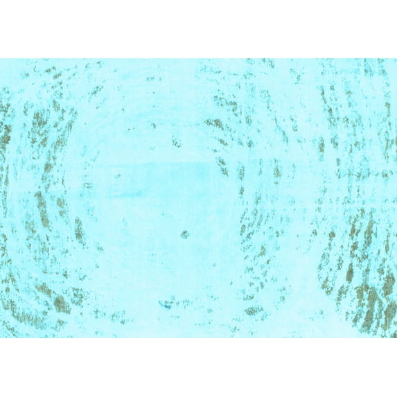 Ahgly Company Indoor Rectangle Abstract Light Blue Modern Area Rugs, 2' x 4'
