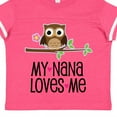 thumbnail image 4 of Inktastic My Nana Loves Me Owl Girls Toddler T-Shirt, 4 of 5