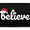 Believe (in Santa), variant on Cotton Headed Ninny Muggins White Morale Patch - Removable Patch