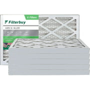 Filterbuy 20x30x2 MERV 8 Pleated HVAC AC Furnace Air Filters (6-Pack)