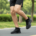 thumbnail image 3 of HIALTODAY 6 Pairs Men's Bamboo Fiber Ankle Socks, Low Cut Cushioned Athletic Running Workout Fitness Socks ,BLACK (13-15), 3 of 5