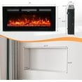 thumbnail image 6 of VINGLI 36'' Electric Fireplace, 3-in-1 Ultra-Thin Wall Mounted, Freestanding & Recessed Fireplace with Remote & APP Control, 1500W Wall Heater w/ 12 Flame Color, 5 Brightness, Timer, Log Set & Crystal, 6 of 8