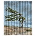 thumbnail image 1 of Cortina de ducha ABPHQTO Árbol Parado en el Viento Impermeable 150x180 cm, 1 of 2