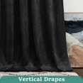 thumbnail image 4 of Cortinas opacas HOMEIDEAS, terciopelo negro, 132 x 213 cm, 2 paneles, 4 of 8