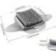 thumbnail image 2 of Foot Brush Shower 35 * 23cm Feet Shower Brush Foot Care Gray Shower Foot Scrubber With Suction Cups, 2 of 5