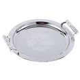 thumbnail image 3 of AMLESO Round Serving Tray with Handles for Bathroom Restaurant Living Room Argent M, 3 of 8