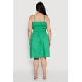 thumbnail image 4 of Womens Plus Size Smocked Waist Poplin Midi Dress, 4 of 4