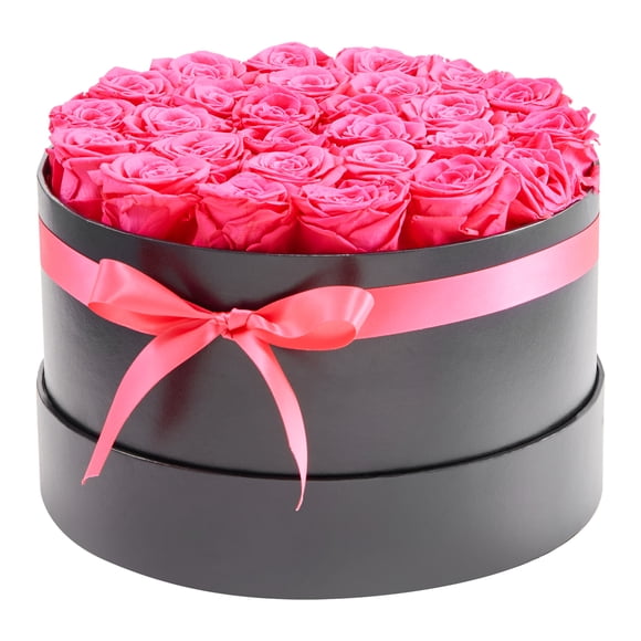 KFFKFF Forever Flowers, 27 Preserved Roses in a Box, Eternal Flowers Immortal Bouquet Birthday Present for Delivery Prime Women Her Wife Mothers, Anniversary, Valentine's Day, Rose Red