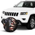 thumbnail image 2 of KAKALAD American Flag Dark Horse 01 Spare Tire Cover Weatherproof Universal Accessories 14 Inch, 2 of 6
