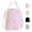 Pink, variant on Mziart Black Lunch Box for Women Men, 8L Soft Quilted Cute Lunch Bag with 2 Side Pockets, Reusable  Portable Small Cooler Bags for Work Picnic Camping