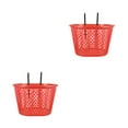 thumbnail image 3 of Masteelf 2pcs Front Bike Basket Handlebar Basket for Mountain Bike Accessories Bike Frame Basket Dark Red, 3 of 8