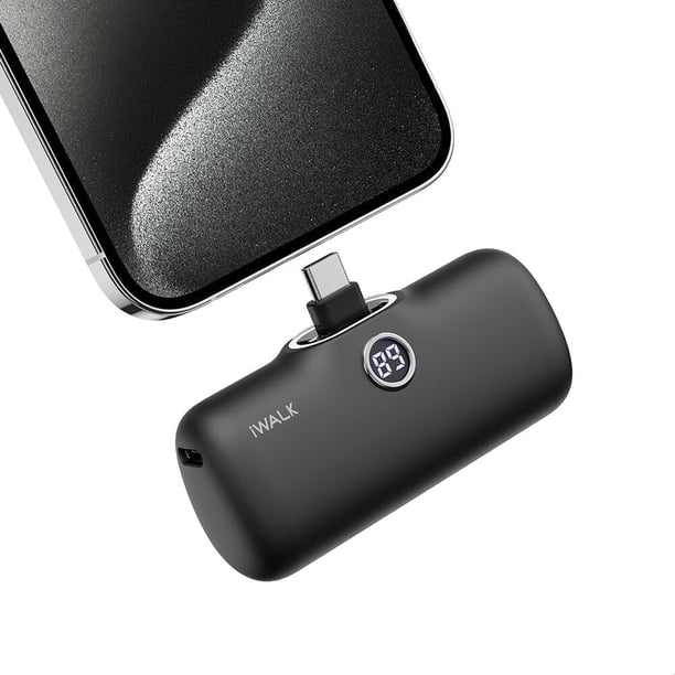 Cargador portátil iWalk USB-C 20W 4800mAh para iPhone 15
