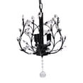 thumbnail image 6 of Vintage 3 Light Small Crystal Chandelier Fixture Pendant Hanging Lamp Kitchen, 6 of 9