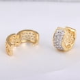 thumbnail image 2 of Boucles d'Oreilles en Strass Plaqué Or Femmes Femmes de Luxe, 2 of 5