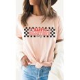 thumbnail image 5 of Happy Valentines Day Checkered Graphic Tee T-Shirt, 5 of 8