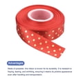 thumbnail image 3 of Uxcell Grosgrain Ribbons 25 Yards 1 Inch Deep Red with Gold Dots Ribbon Bow Decoration for Crafts Gift DIY, 3 of 5
