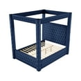 thumbnail image 2 of Monica Modern Style Full Crystal Tufted Bed in Navy made with Wood, 2 of 5