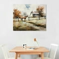 thumbnail image 2 of ARISTURING  Rustic Farmhouse Canvas Wall Art, Old Barns Country Road Fences Horse Painting Poster Vintage Farmhouse Picture Print for Kitchen Dining Room Decor, 2 of 6