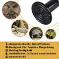 thumbnail image 2 of 220-230V (50W),7,5*6cm3 Uds lámpara calefactora de cerámica para reptiles E27 calentador radiante AlS calentador para reptil tortuga lagarto, 2 of 5