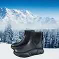 thumbnail image 1 of Botas de nieve de invierno Patín de felpa suave Botas cortas de otoño Zapatos Botines Cómodas Botas desnudas para excursionistas Trail Trekking Walkin negro 39, 1 of 10