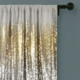 thumbnail image 5 of Shimmer Sequins Window Curtain Panels Dark Gray/Black 42X84 Set, 5 of 11