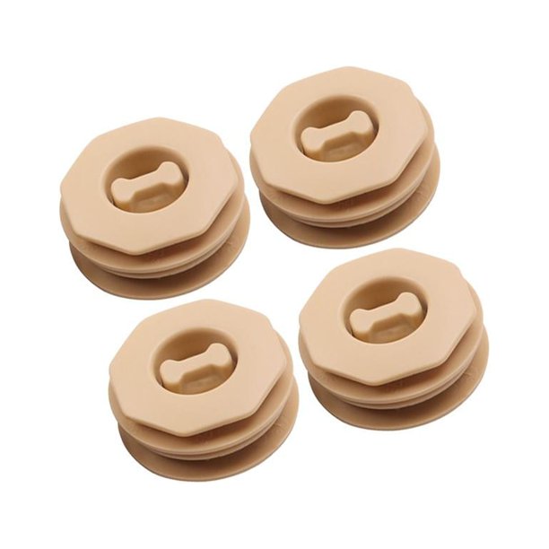 4 piezas de clips para alfombrillas de coche, abrazaderas de sujeción, cierre giratorio de doble capa resistente para mantener Beige