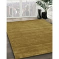 thumbnail image 3 of Ahgly Company Machine Washable Indoor Square Contemporary Dark Golden Rod Brown Area Rugs, 4' Square, 3 of 7
