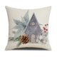 thumbnail image 5 of Funda de almohada con corona de árbol de Navidad, 45,7 x 45,7 cm, muérdago, pino y abeto, funda de cojín navideña, funda decorativa para sofá, juego de 4, 5 of 5
