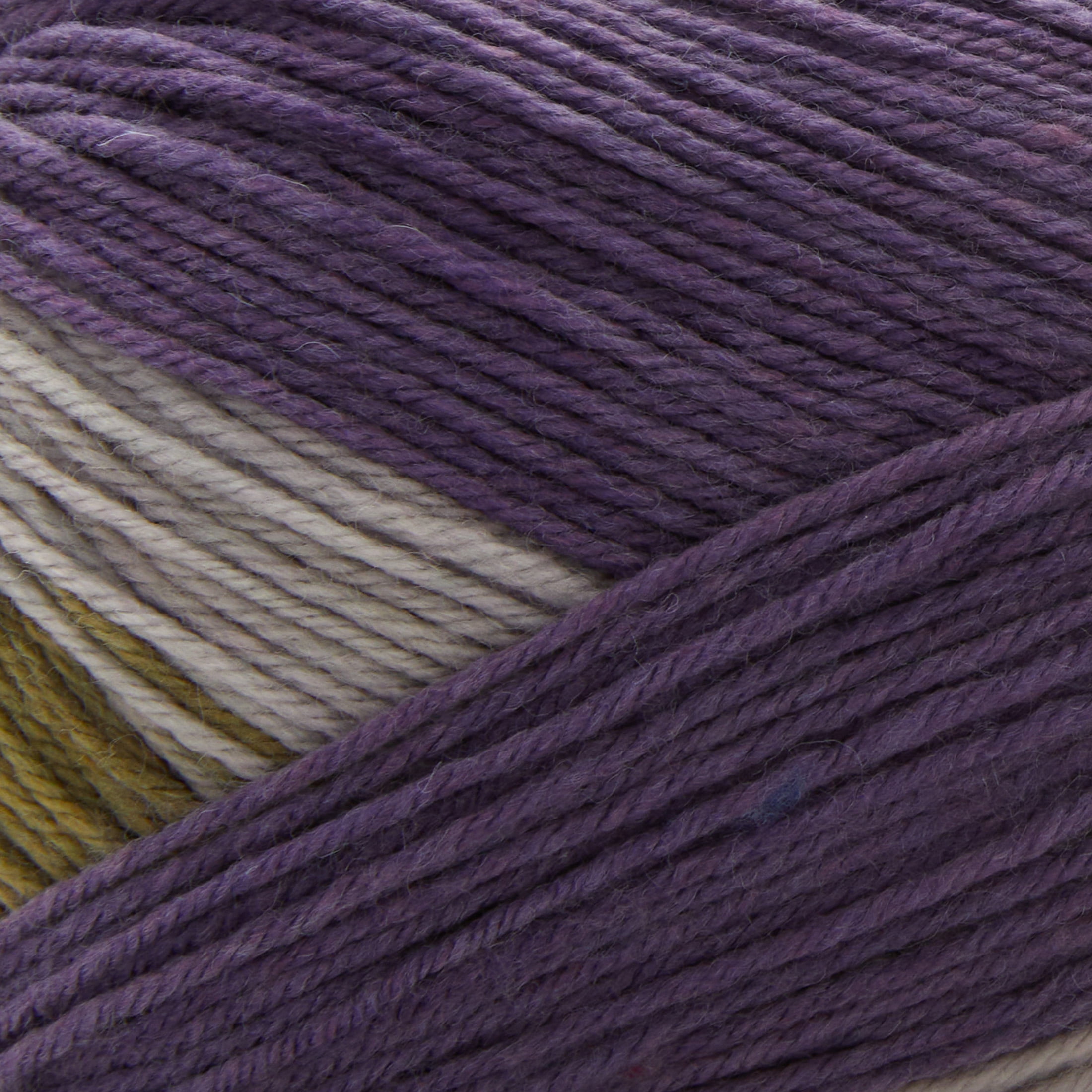 (3 pack) Luxe Merino Yarn by Loops & Threads - Yarn for Knitting - Crochet - Weaving - and Arts & Crafts - Grape - Acrylic Blend - 4.4 oz