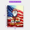 thumbnail image 5 of Firefighter Exotic Shorthair Hero Rescue Fire Dept Fireman USA Flag Spiral Bound Journal Cat Lover Kitten Owner Gifts 5x7in Spiral Notebook - 02026, 5 of 5