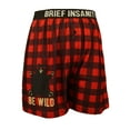 thumbnail image 1 of Brief Insanity Men's Boxer Shorts Underwear Bear Be Wild Print, 1 of 1
