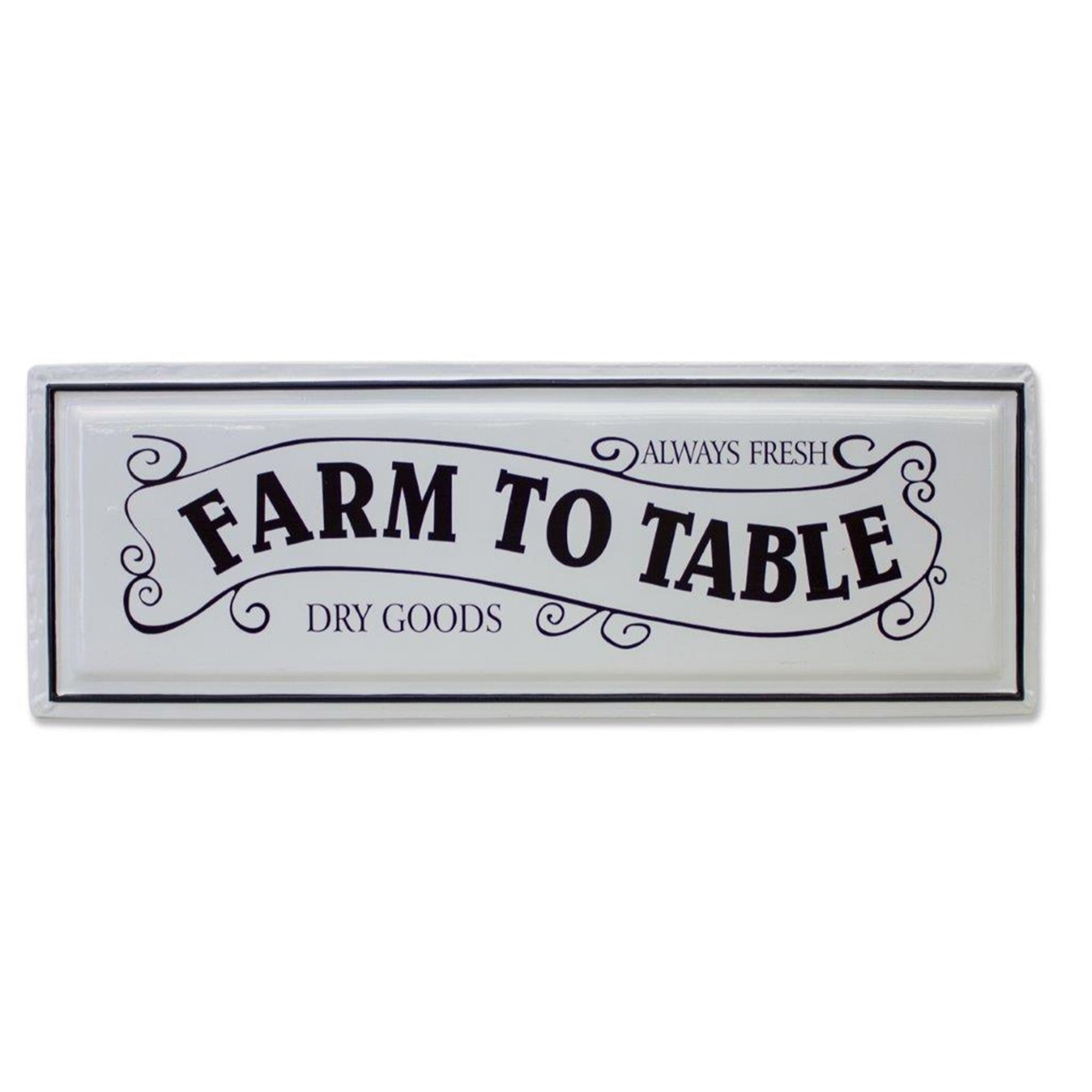 Farm To Table Sign 24.25"L x 8.5"H Iron