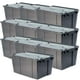 thumbnail image 1 of Caja de Plástico con Bisagra BoxArch30 10 Pzas 30kg 60x40x32cm Apilable Bisagras Polietileno Color Gris., 1 of 1